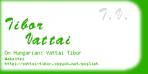 tibor vattai business card